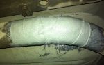 How to repair a muffler without welding using tape