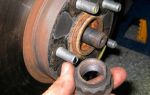 Replacing the wheel bearing on a Toyota Roll