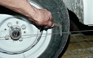 How to make a wheel alignment with your own hands