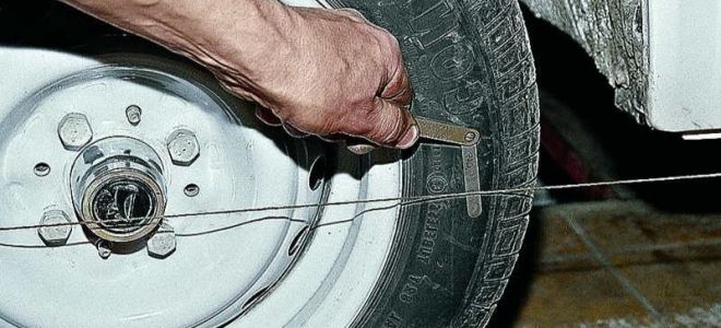 How to make a wheel alignment with your own hands