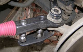 Replacing steering rods on a Toyota Corolla: step-by-step instructions